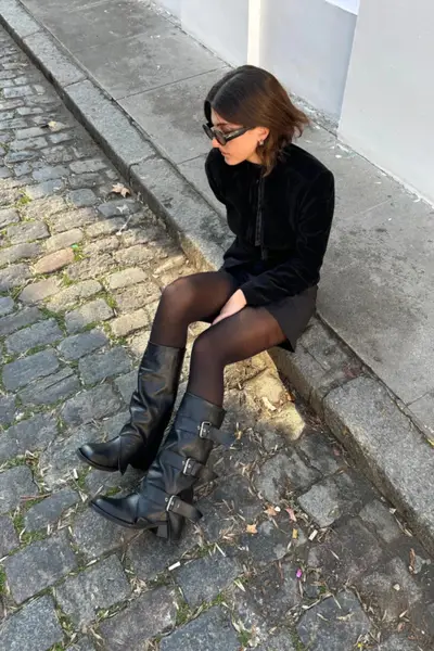 Botas New York Negras Cuero — imagen 6