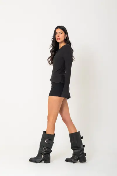 Botas New York Negras Cuero — imagen 8
