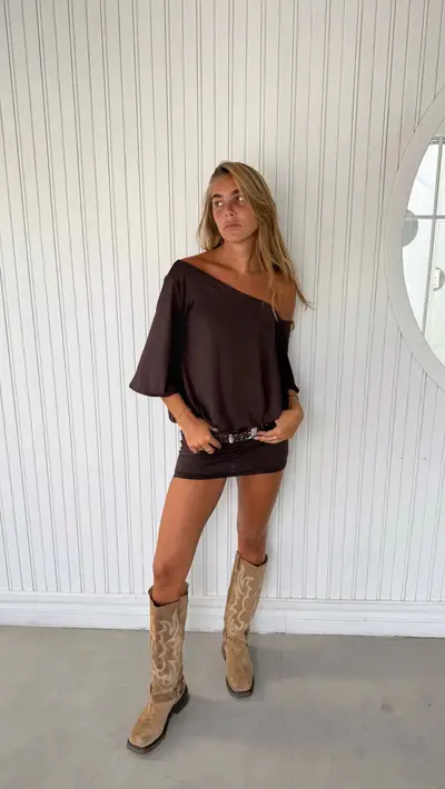 Vestido Aurora // Chocolate — imagen 1