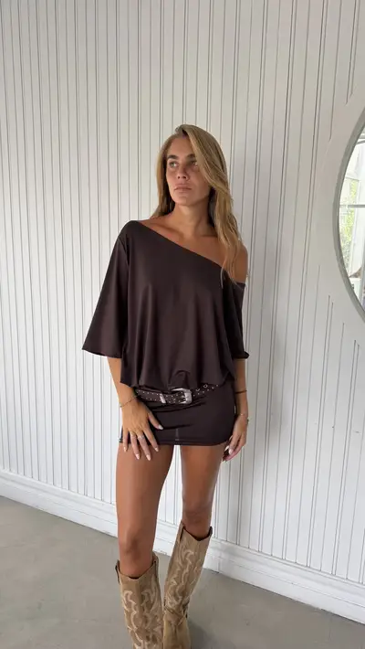 Vestido Aurora // Chocolate — imagen 4