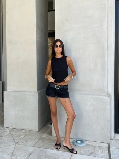 Short Denver - Black — imagen 2