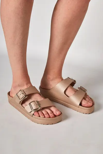 Sandalia Maui Doradas Goma — imagen 3