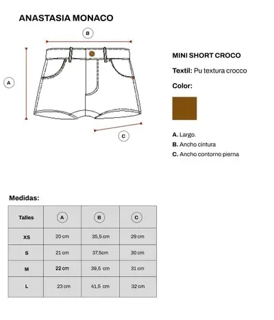 Mini Short Croco — imagen 3