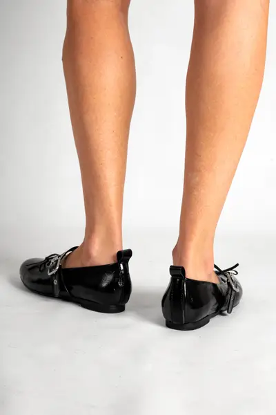 Chatas Ben Negras Cuero — imagen 4