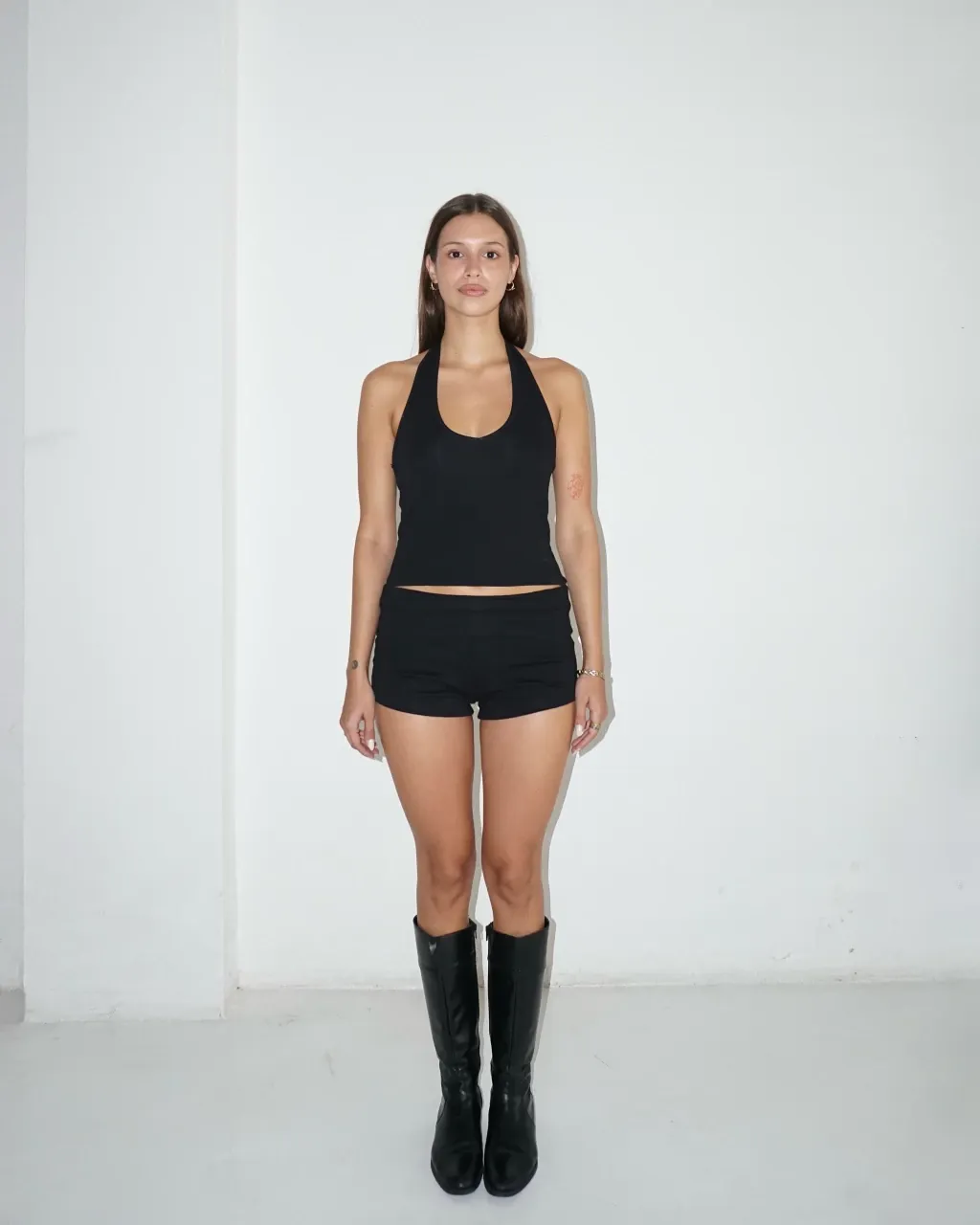 Jane Top -negro/blanco-