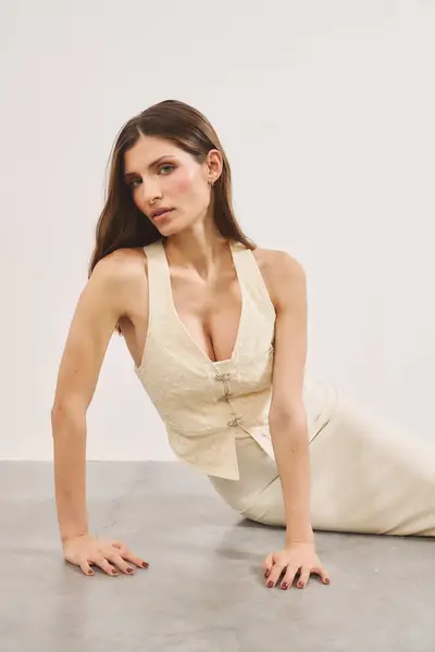 Chaleco Eleanor Hueso — imagen 4