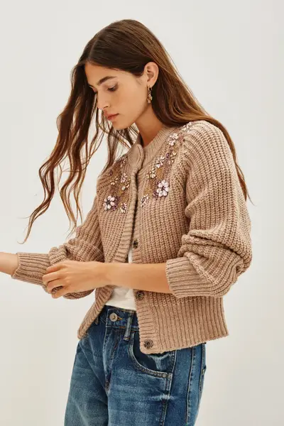 Cardigan Flower Shinny New — imagen 5