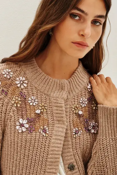 Cardigan Flower Shinny New — imagen 3