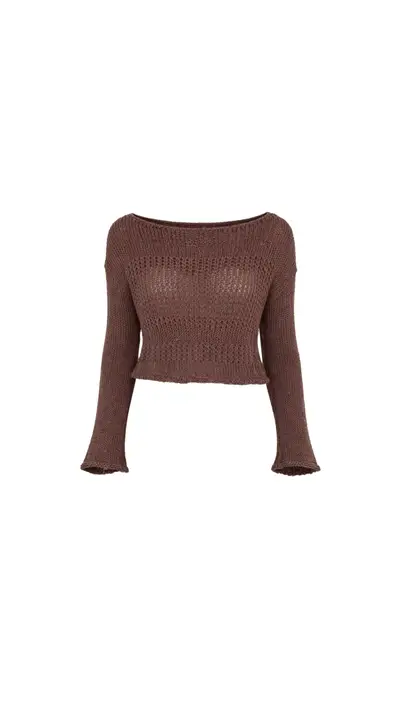 Knitted Sweater Cropped — imagen 1