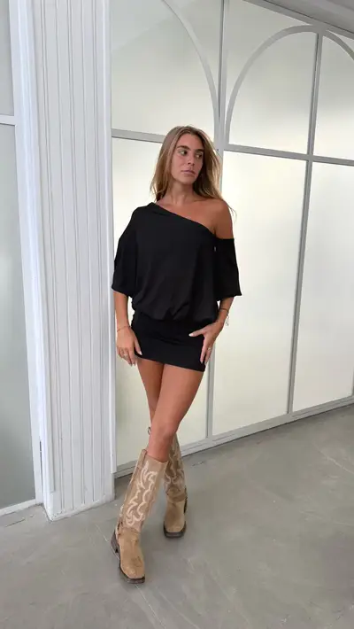 Vestido Aurora // Negro — imagen 2