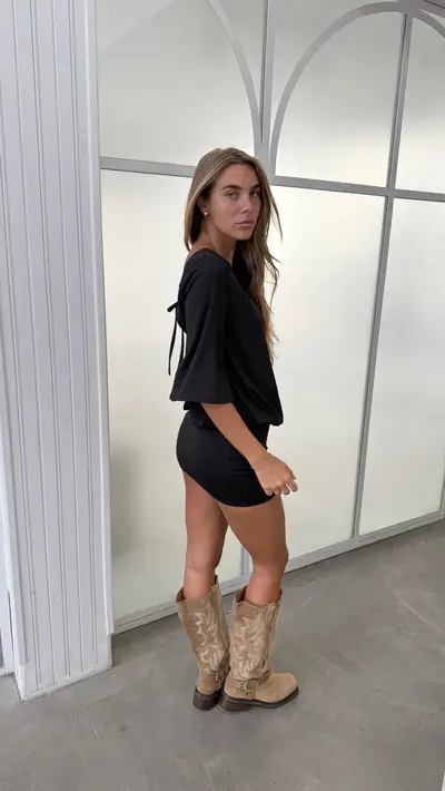 Vestido Aurora // Negro — imagen 3