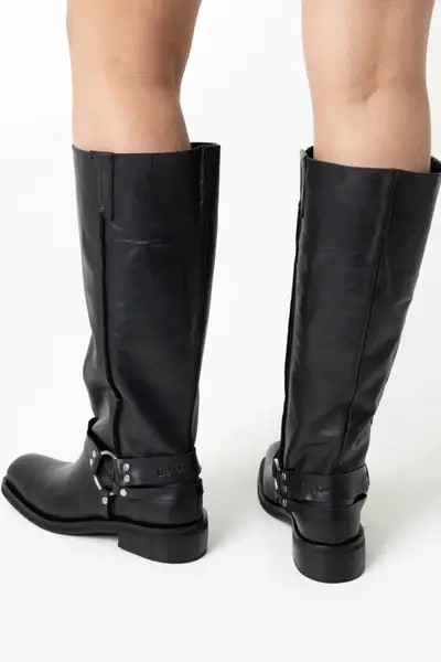 Botas Agoura Negras Cuero — imagen 3