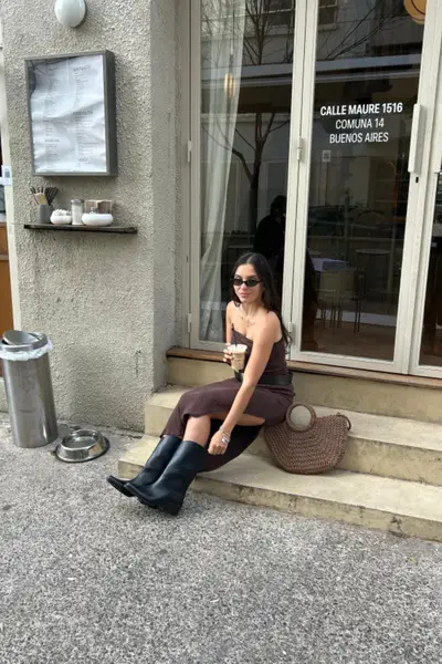 Texanas Crossby Negra Cuero — imagen 3