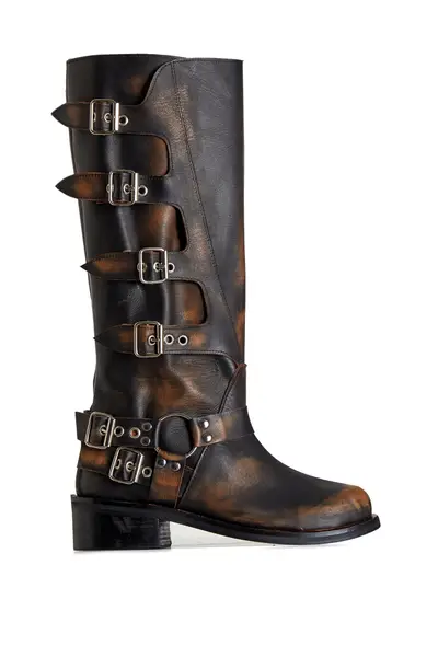 Botas Tati Marrones Cuero — imagen 2