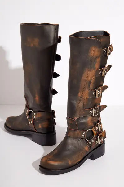 Botas Tati Marrones Cuero — imagen 3