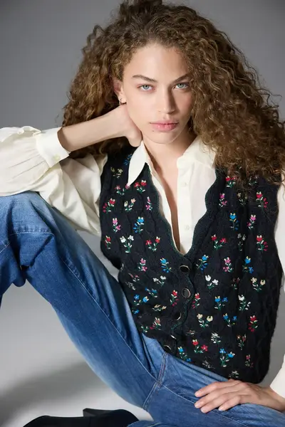 Chaleco Texture Flower — imagen 1