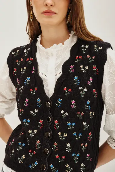 Chaleco Texture Flower — imagen 5