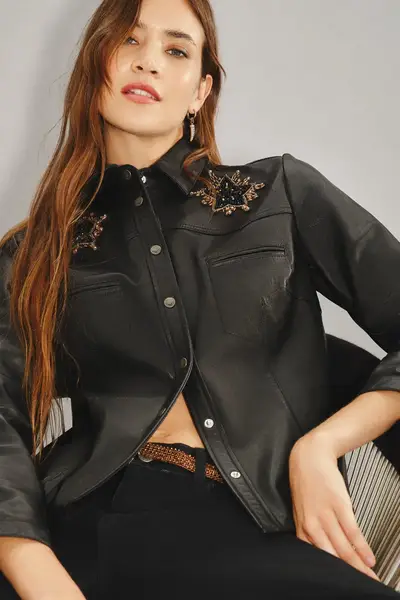 Camisa Bellota Rocker Cuero — imagen 1