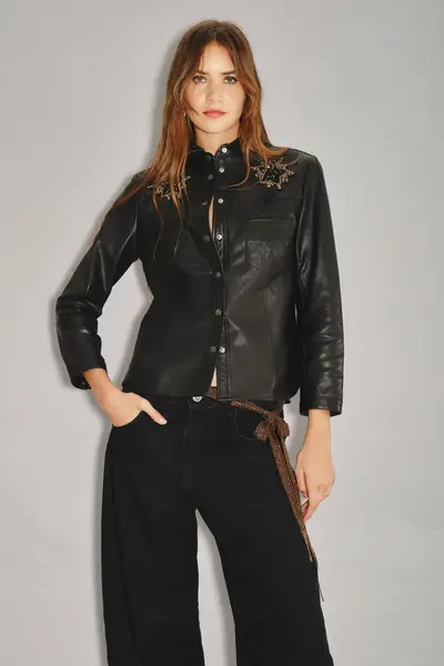 Camisa Bellota Rocker Cuero — imagen 3