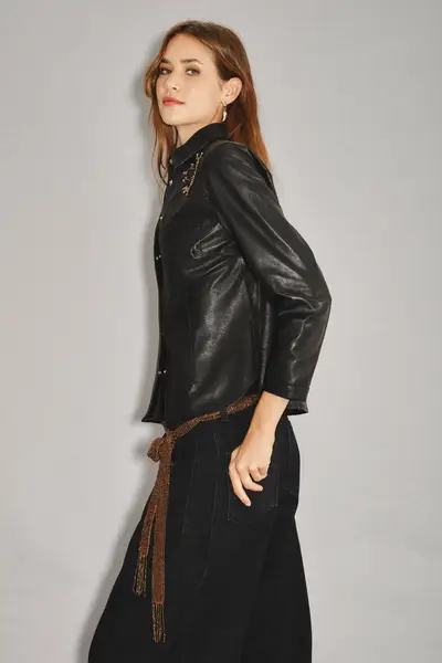 Camisa Bellota Rocker Cuero — imagen 2